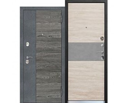Дверь металлическая   9,5 см Орландо Дуб Винтаж Белый (860мм)