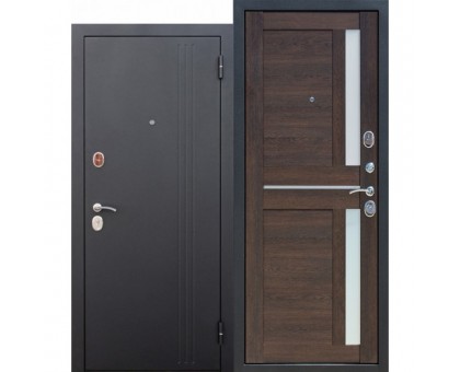 Дверь металлическая  7,5 см Нью-Йорк Каштан Мускат Царга (860мм)