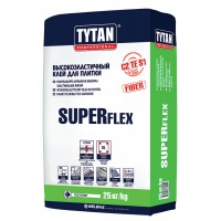Клей для плитки высокоэластичный TYTAN  SUPERFLEX TS55, 25 кг