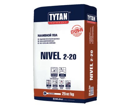 Пол наливной TYTAN NIVEL 2-20, 25 кг