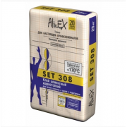 Клей AlinEX SET 308, 2(для плитки,печи,камины, серый), 5 кг
