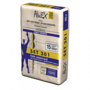 Клей AlinEX SET 301 (для плитки,стены,пол, серый) , 25 кг