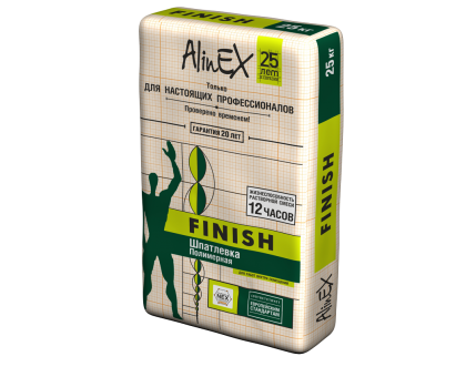 Шпатлевка Alinex FINISH,  25 кг  (полимерная)