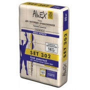Клей AlinEX SET 302,  (для плитки,стены,пол,бассейны,серый), 25 кг
