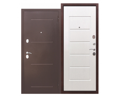 Дверь металлическая 7,5 см Гарда Муар Белый Ясень (860мм)