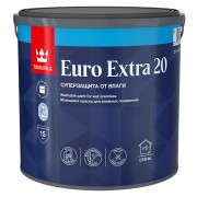 Euro Extra 20.  Водоразбавляемая краска для стен и потолков,  Полуматовая