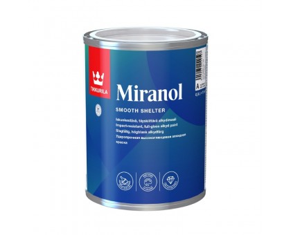 Miranol. Алкидная эмаль с незначительным запахом. Совершенно глянцевая